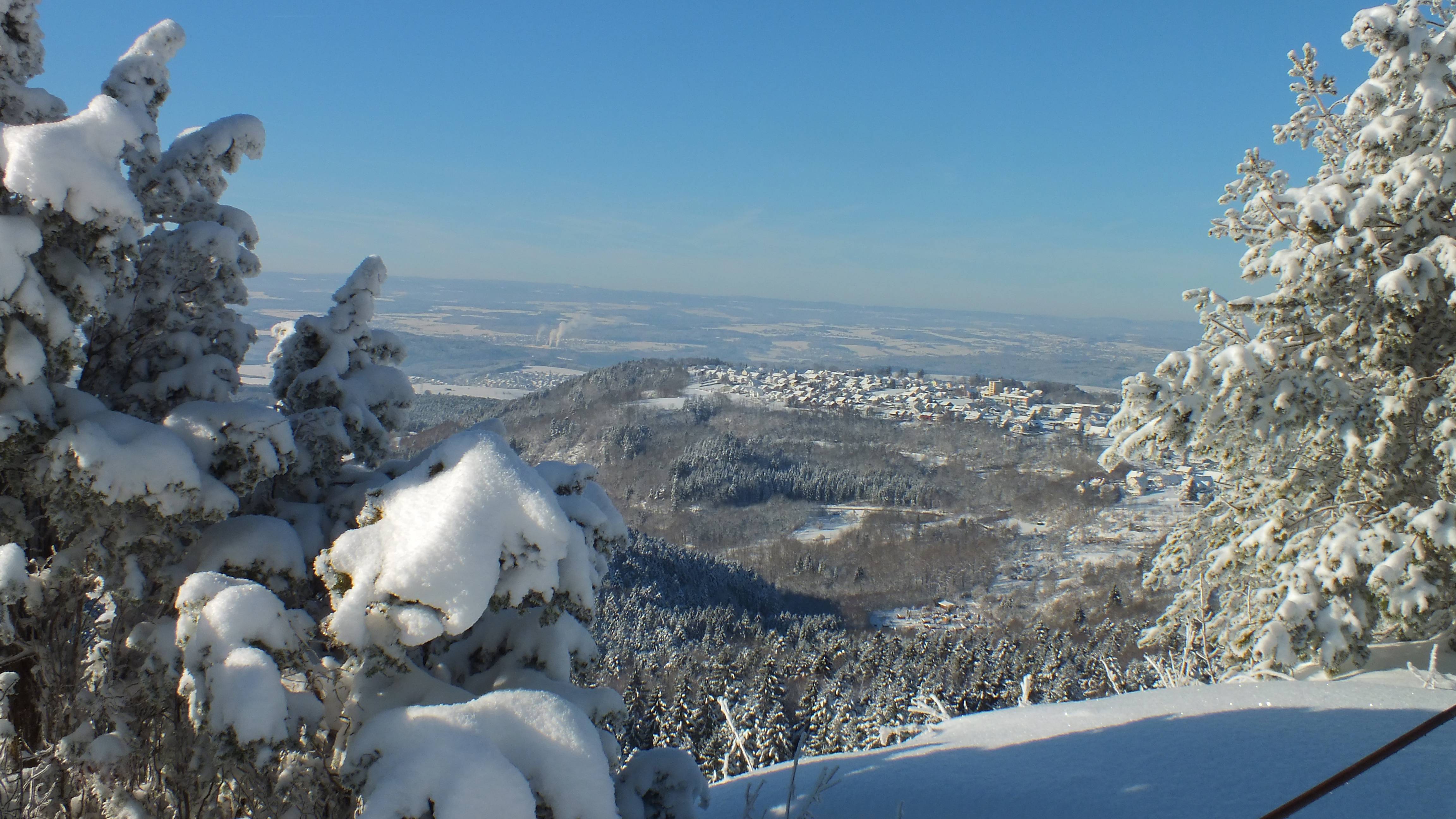  Blick auf Gosheim Winterbild 