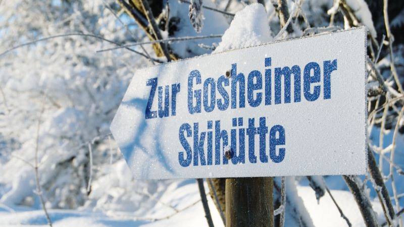  Skihütte Schild 
